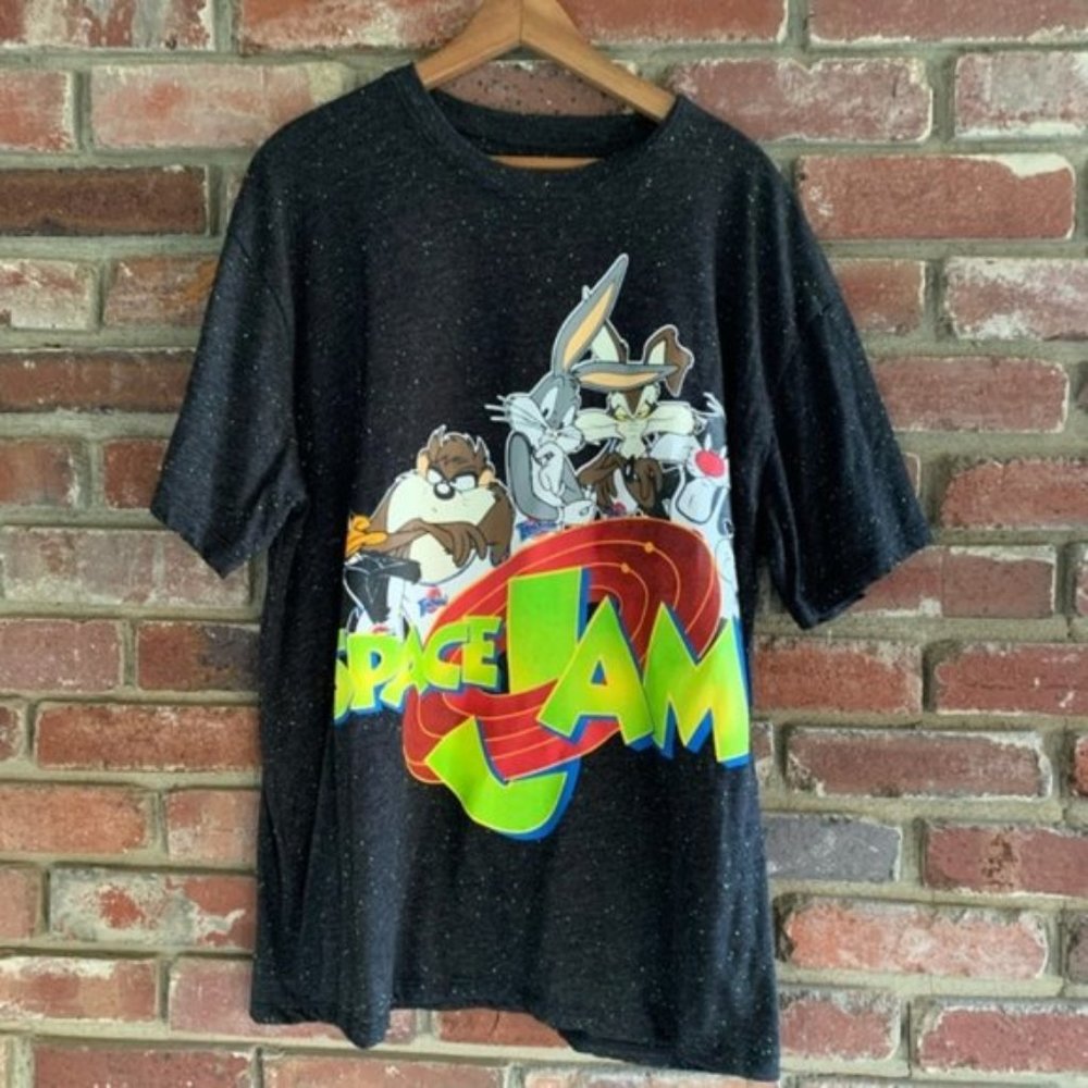 Space Jam Gray Tee Bugs Bunny Tasmanian Devil 2XL